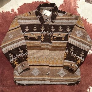 Aztec print Shacket